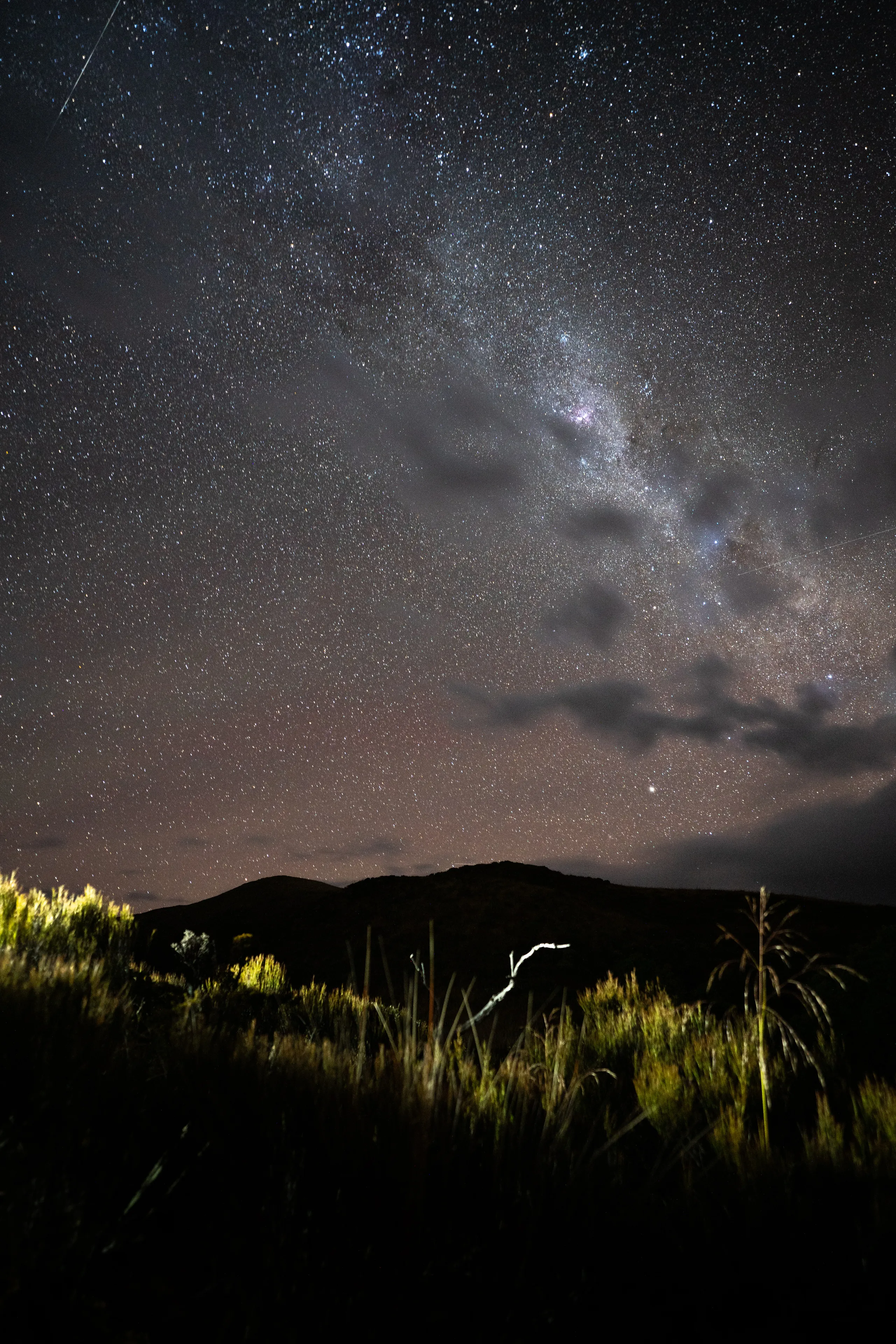 Milky Way over Mt Wynn further down the Victoria Range